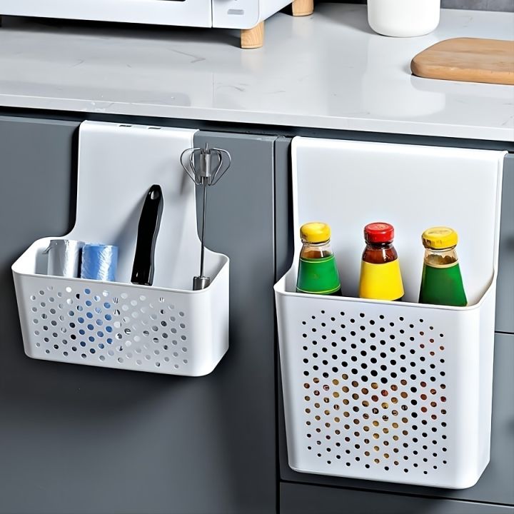 Kitchen Cabinet Door Interior Storage Shelf and Box, Hanging Hook ...