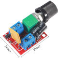 6PCS DC Motor PWM Speed Controller 3V 6V 12V 24V 35V 5A 90W with Speed Control Switch Mini LED Dimmer. 