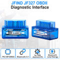 ELM327 Bluetooth 5.1 BLE V1.5 OBD2 Car Diagnostic Tools ELM 327 PIC18F25K80 Chip for IOS Android Scanner Clear Fault Code. 