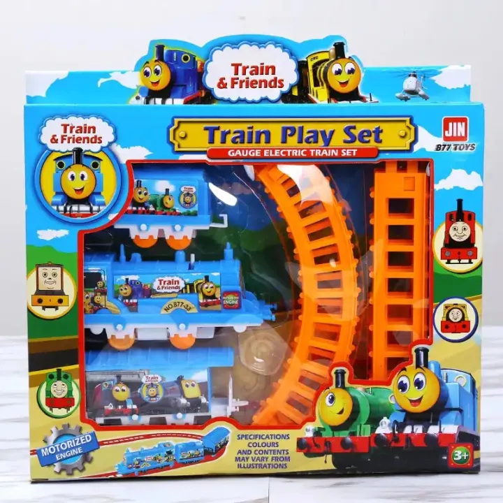 2023 New Children's Electric Cute Small Train Stall Toy Children's Puzzle Assembled Track Toy Car Set Toy For Children Gift
