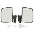 2 Pack Golf Cart Mirrors Club Car Side View Mirror Convex Golf Cart Rearview Mirror Easy Installation for Yamaha Club Car EZGO. 