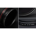 KnightX ND2-ND1000 SLR DSLR Camera Variable ND Filter Neutral Density Fader Adjustable ND2-400 49 52 55 58 62 67 72 77 mm. 