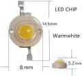 3.7 V LED Light  High Power 2 Pin 3W White LED Bead Emitters 170-190Lm 6000K. 
