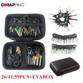 26-59pcs Car Terminal Removal Kit Box Wire Plug Connector Extractor Puller Release Pin Extractor Set Terminal Plug Repair Tools.
