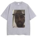 Kanye West funny meme Tshirt looks like Im laughingHumorous short sleeved retro oversized Tshirt suitable forwomen's street wear. 