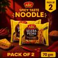 Pack of 2 Indonesian Noodles  - Instant Noodles - Hot And Spicy Noodles - Instant Fried Noodles - Flavour Noodles  - Fiery Noodles -  Abc Noodles 2 Selera Pedas Noodles -  Flavour Noodles In One Pack -  Instant Spicy Noodles  (Pack of 2). 