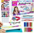 Friendship Bracelet Making Kit for Girls, DIY Friendship Bracelet Maker Set Include Braide Loom, Adjustable Pegs, Stickers. 