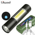 Geepas Gp-007 Rechargeable Led Flashlight Torch Lamp - Charger Light. 