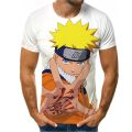 2026 Summer New Anime Naruto Pattern T-shirt 3D Digital Printed Short-sleeved Boys' Casual Top for Teenagers. 