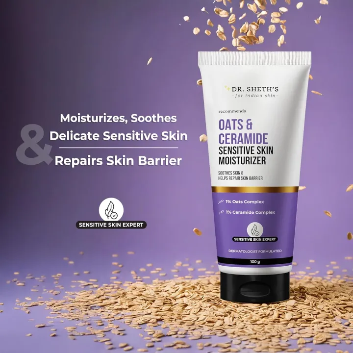 Dr.%20Sheths%20Oats%20&%20Ceramide%20Sensitive%20Skin%20Moisturizer%20%7C%20Oil-Free%20%7C%201%25%20Oats%20Complex%20&%201%25%20Ceramide%20Complex%20%7C%20Soothes%20&%20Reduces%20Irritation%20%7C%20Strengthens%20Skin%20Barrier%20%7C%20Light%20Weight,%20Non-Sticky%20%7C%20Men%20&%20Women%20%7C%20100%20g%20-%20Image%203