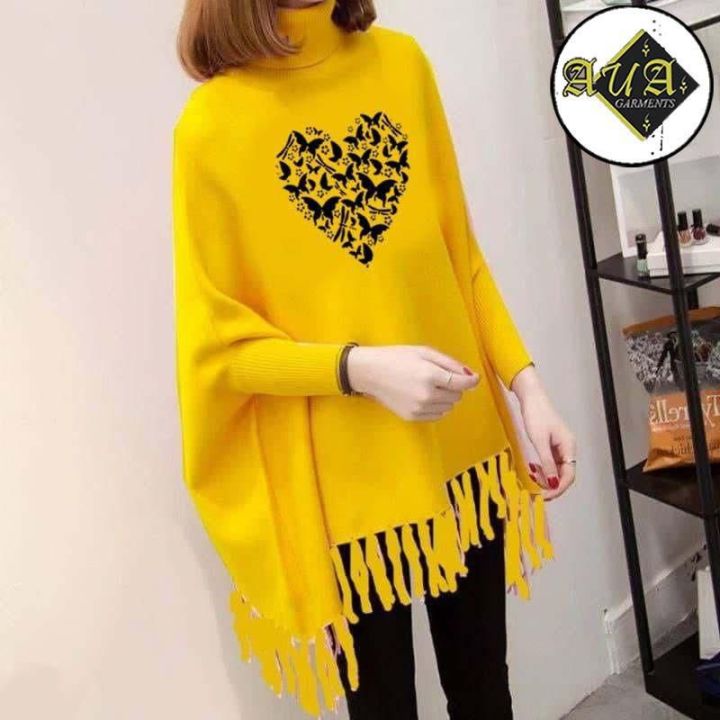Fleece%20Poncho%20For%20Women%20%7C%20Winter%20Collection%20Woman's%20Printed%20Poncho%20For%20Girls%20%7C%20Winter%20Fashion%20Coffee%20Printed%20Poncho%20Sweater%20Poncho%20Style%20Top/Shirt%20For%20Girls%20-%20Image%203