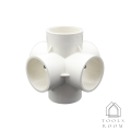 White PVC Joint Core DIY joint 3 way Joint 4 way uPVC water pipe PVC agriculture joint. 