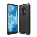 Mobile phone accessoires for Nokia 7.2 & 6.2 Brushed Texture Carbon Fiber TPU Protective Case. 