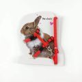 Rabbit Harness and Leash Adjustable Nylon ~ Kitten adult Belt Collar with lead. 