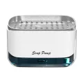 Plastic kitchen cleaning brush wash sponge holder Sponge Caddy Soap Pump Dispenser kitchen sink soap liquid dispenser box. 