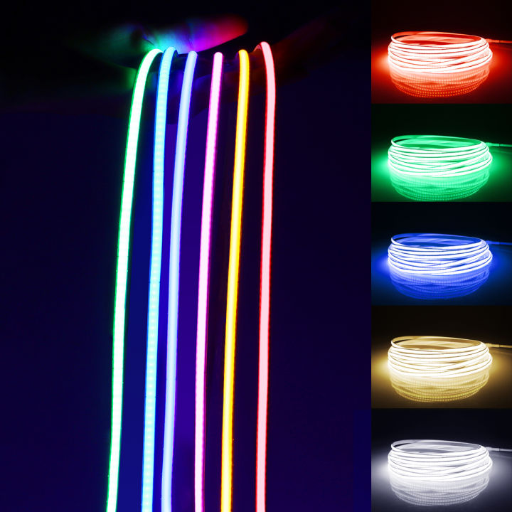 5mm Ultra Thin DC 12V Colorful LED Strip COB Lights for Home Room ...