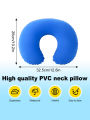 2Pcs/Pack Inflatable U-Shaped Pillow, Portable Folding Neck Pillow for Travel, Suitable for Travel.