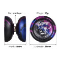 JOLESHARE Aluminum Yoyo Ball Christmas Professional Yoyoball Competitive Aluminum Yoyo Ball Yoyoball with Strings and Glove.