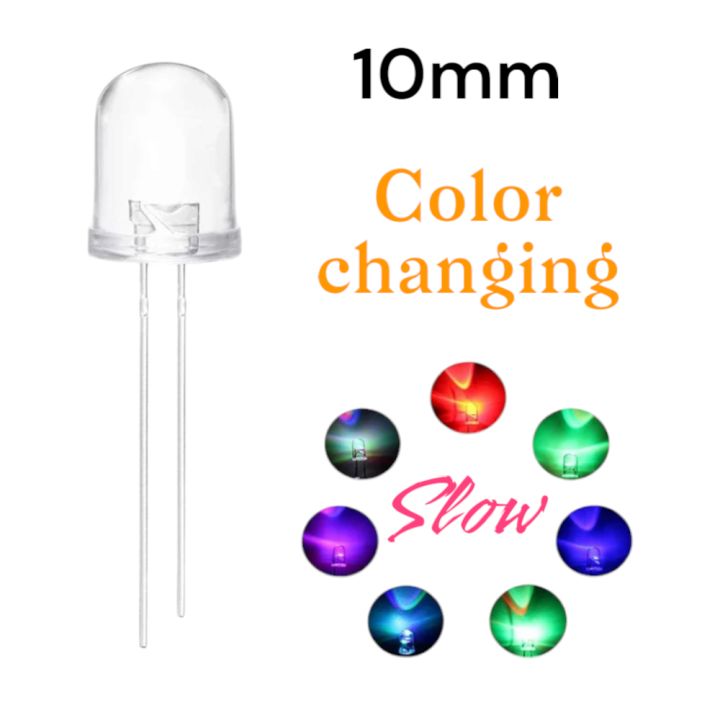 Small Color Changing Led 1/10PCS - 10mm Color Changing Led 3V | Daraz.pk