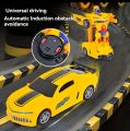360 Degree Musical Super Car Transformer Into Robot with Special 3D Light Yellow

*_(Cell Operated). 