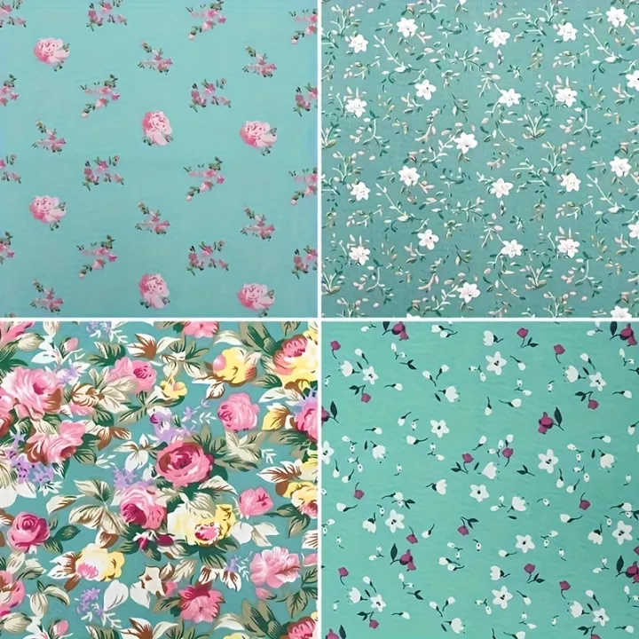 8pcs/Lot%20Green%20Series%20Printed%20Decorative%20Cotton%20Fabric,Patchwork%20Cloth,Doll%20Needlework%20Cloth,DIY%20Sewing%20Quilting%20Material,suitab%20-%20Image%205
