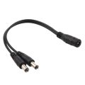 1 To 2 Dc Pin 1 Female To 2 Male Power Splliter Cable For Cctv Camera Internet Devices. 