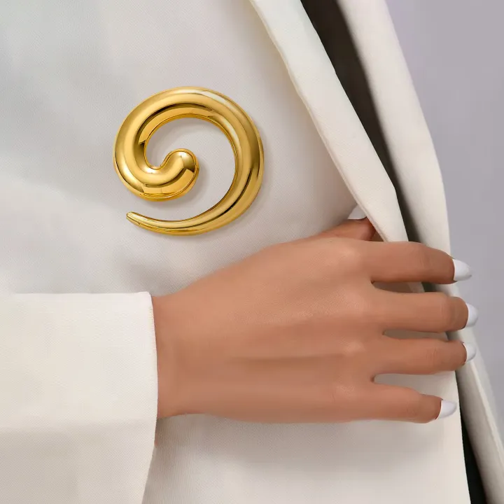 Stainless%20Steel%20Irregular%20Ring%20Brooches%20for%20Women%20Unisex%20Glossy%20Geometric%20Pins%20Banquet%20Party%20Backpack%20s%20Jewelry%20Accessories%20-%20Image%203