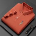 Proman-classic Knight embroidery pattern men's short sleeve polo shirt comfortable and breathable business casual polo shirt with many styles to choose from.. 