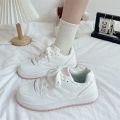 White Casual Walking Sneakers for Women.