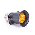 PBT Fireproof E27 Bulb Adapter Lamp Holder Base Socket Conversion with EU Plug. 