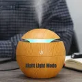 2024 New Woodgrain Vase Humidifier USB Car Office Home Color Night Light Super Silent Humidifier Holiday Gift for Friends. 