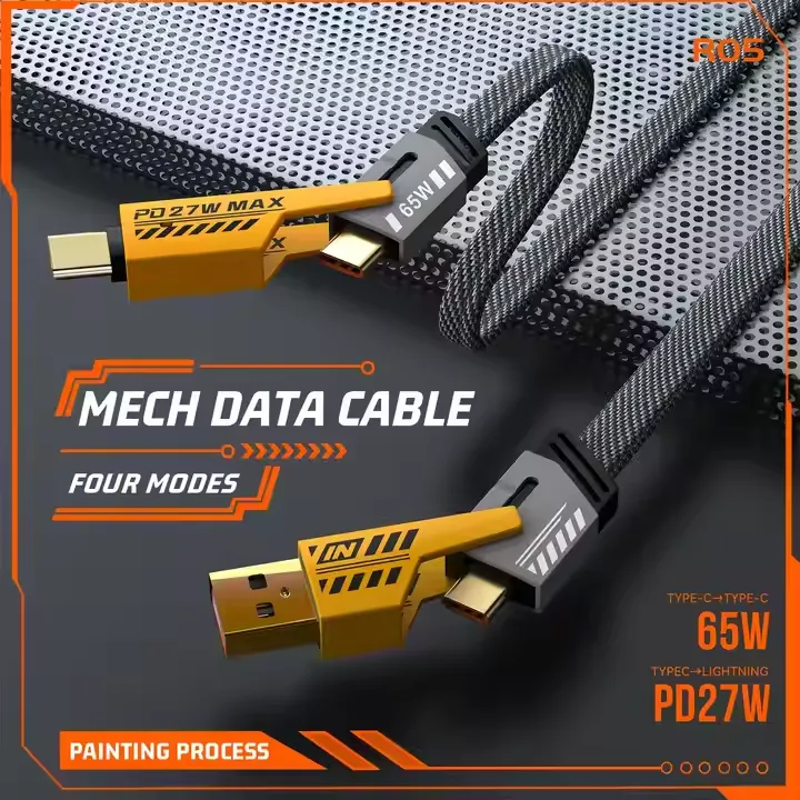 Nylon%20Braided%20Zinc%20Alloy%20Material%20Hot%20Selling%20High%20Quality%20Pd%2027W%20to%2065W%204%20in%201%20Usb%20Fast%20Charging%20Data%20Cable%20for%20Iphone%20-%20Image%206