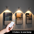 Spotlights USB Rechargeable Intelligent Human Sensing Wireless Wall Light Dimmable Led Spotlight for Lighting Paintings Pictures. 