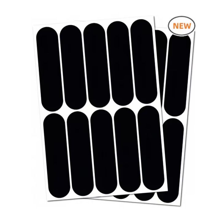 1-4PCS Reflective Black Stickers for Helmet Bike Scooters Reflective Helmet Tape, High Visibility Motorcycle Helmet Decals