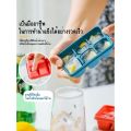 【Deliver from Bangkok | with D stock】 mini ice tray with 6 plastic lids, 6 ice cubes, silicone ice block, cube ice maker. 