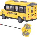 Remote Control School Bus, Open and Close Door, LED Lights RC Bus, Yellow. 