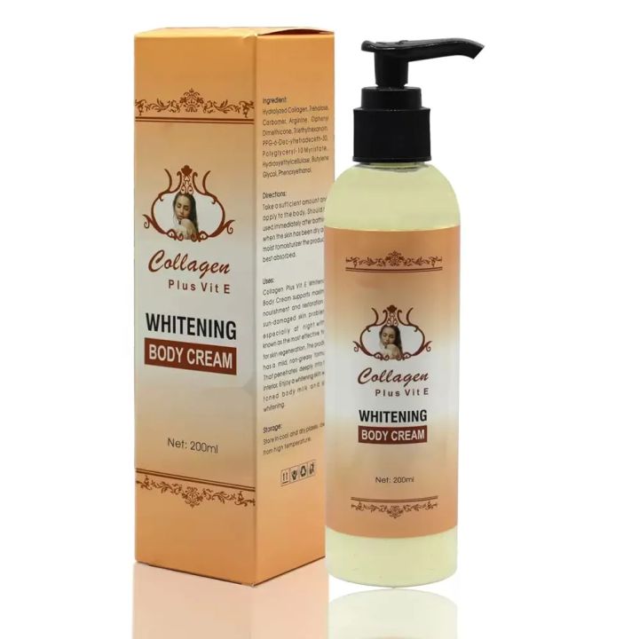 Collagen Plus Whitening Milk Body Cream โ 200ml ๐ธ | Daraz.com.np