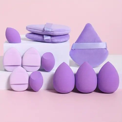 12pcs%20All-Purpose%20Makeup%20Sponge%20Set,%20Consisting%20of%203%20Loose%20Powder%20Puffs,%203%20Mini%20Air%20Cushion%20Puffs,%203%20Makeup%20Sponges%20And%203%20Mini%20Makeup%20Sponges.%20Foundation%20Blending%20Beauty%20Sponge,%20Liquid,%20Cream%20And%20Powder%20Flawless,%20Latex-Free%20Wet%20And%20Dry%20Dual-Use%20Foundation%20-%20Image%202