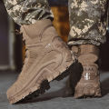 Men's Desert Combat Boots Outdoor Non-slip  Boots Hiking Desert Ankle Hunting Shoes Work Safty Men Boots Botines Zapatos. 