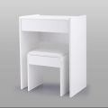 Modern dressing table with mirror of stool. 