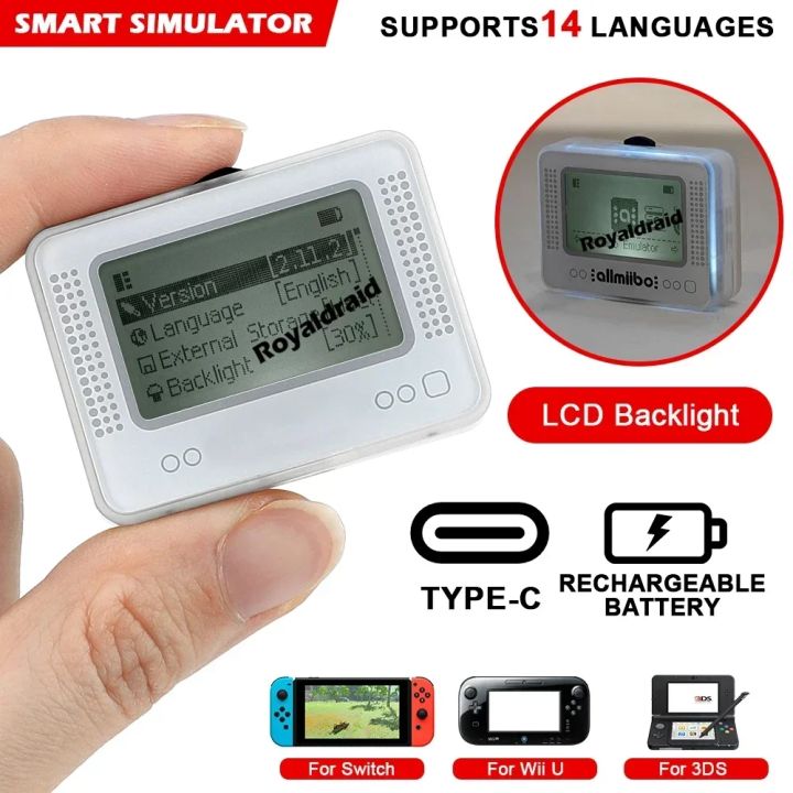 2026 New Replacement AMB Pixl Emulator Simulator NFC Replacement Emulator Bluetooth-Compatible Game Emulator For Switch WiiU 3DS