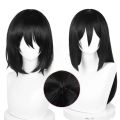 Anime Titan Mikasa Ackerman Cosplay Wig Black Women Mikasa Wigs Heat Resistant Synthetic Hair Halloween Party Wigs.