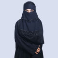 Stylish Double Layer Niqab with Sequins & Beads | Trendy, Comfortable, Easy-to-Wear Design for Women. 