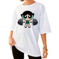 Girls Super Powerful Blouse Training Streetwear T-shirt Women's Shirt Academy Gym Fitness T-shirt. 