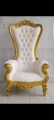 Golden High Back Chair with coffee table.. 