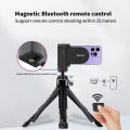 Magnetic Phone Camera Grip Handle with Wireless Shutter Remote, Magsafe Camera Handle Bluetooth Bracket for iPhone Android Phone. 