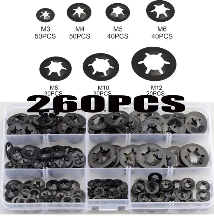260pcs%20Star%20Lock%20Washers%20Kit%20M3-M12%20Push-On%20Fasteners%20for%20Quick%20Assembly%20Metal%20Speed%20Nuts%20-%20Image%206