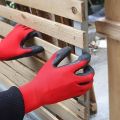 12 Pair ( ১ডজন)  Red Nylon Rubber Coated China High Quality Safety Hand Gloves,  Use For Construction,  Household, Agriculture Work, Farm Work, Facrory Work, ETC Protect Your Hand Safely. 