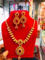 Gold Plated Latest Design Necklace. 