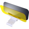 Day/Night 2 in 1 Polarized Car Sun Visor Extender Anti-Glare UV Protection Clip-On Shield for Auto Safety Driving.
